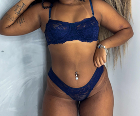 Lingerie Laura azul marinho